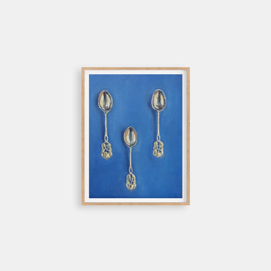 Three Little Spoons - Original still life painting