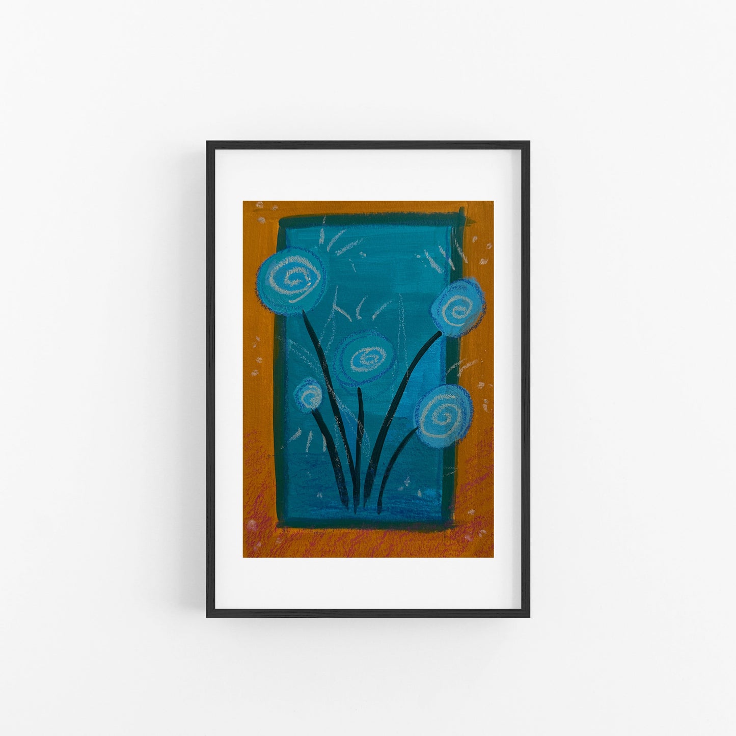 Beach Plant #3 - Mixed media painting