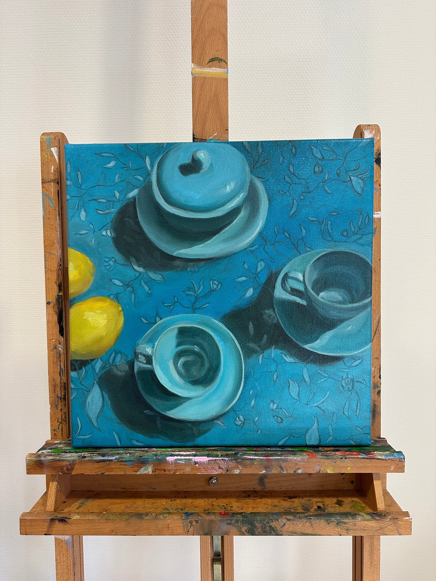 Cups, Pots and Pattern - Still life painting