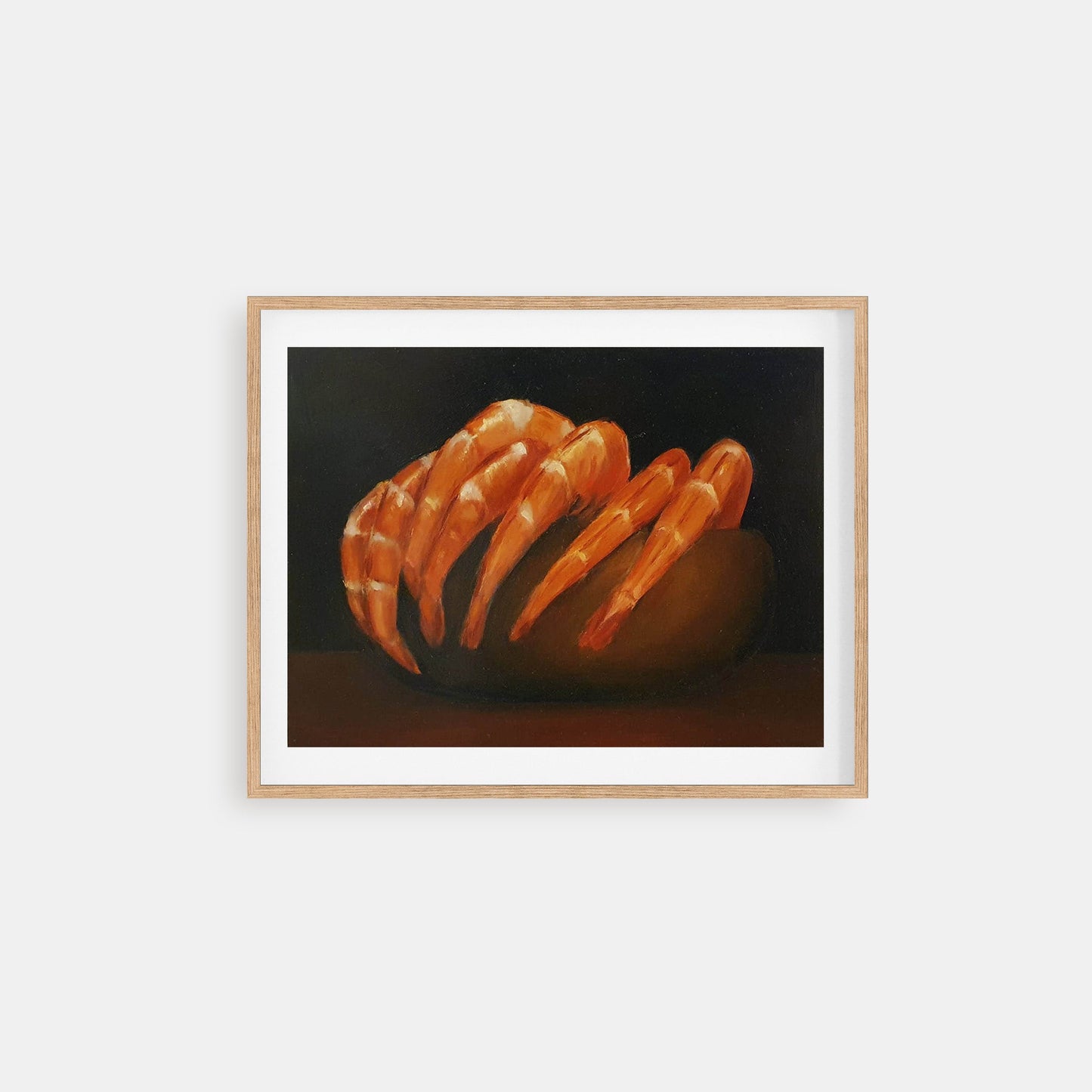 I sea food - seafood - shrimps - still life oil painting