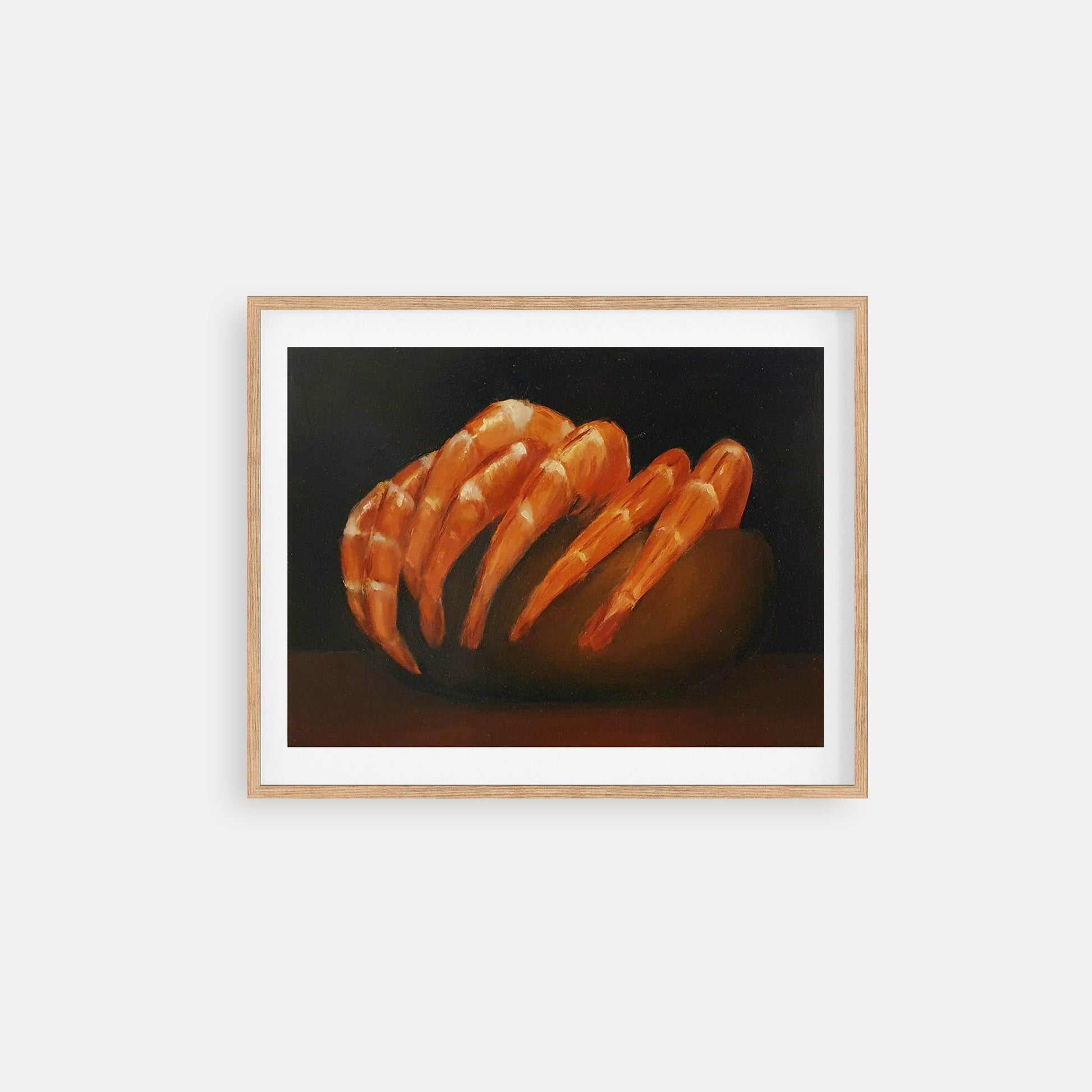 I sea food - seafood - shrimps - still life oil painting