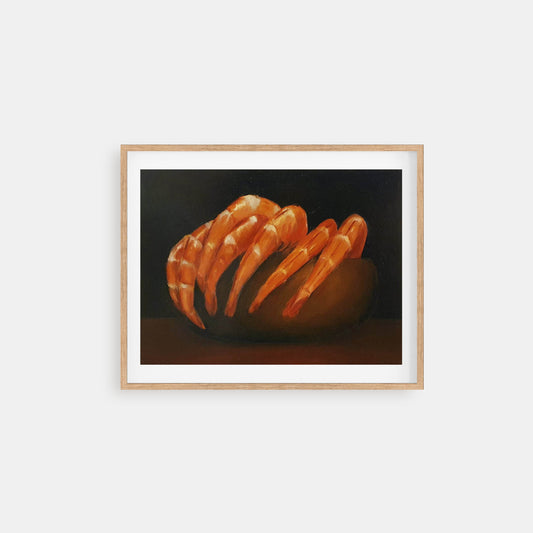 I sea food - seafood - shrimps - still life oil painting