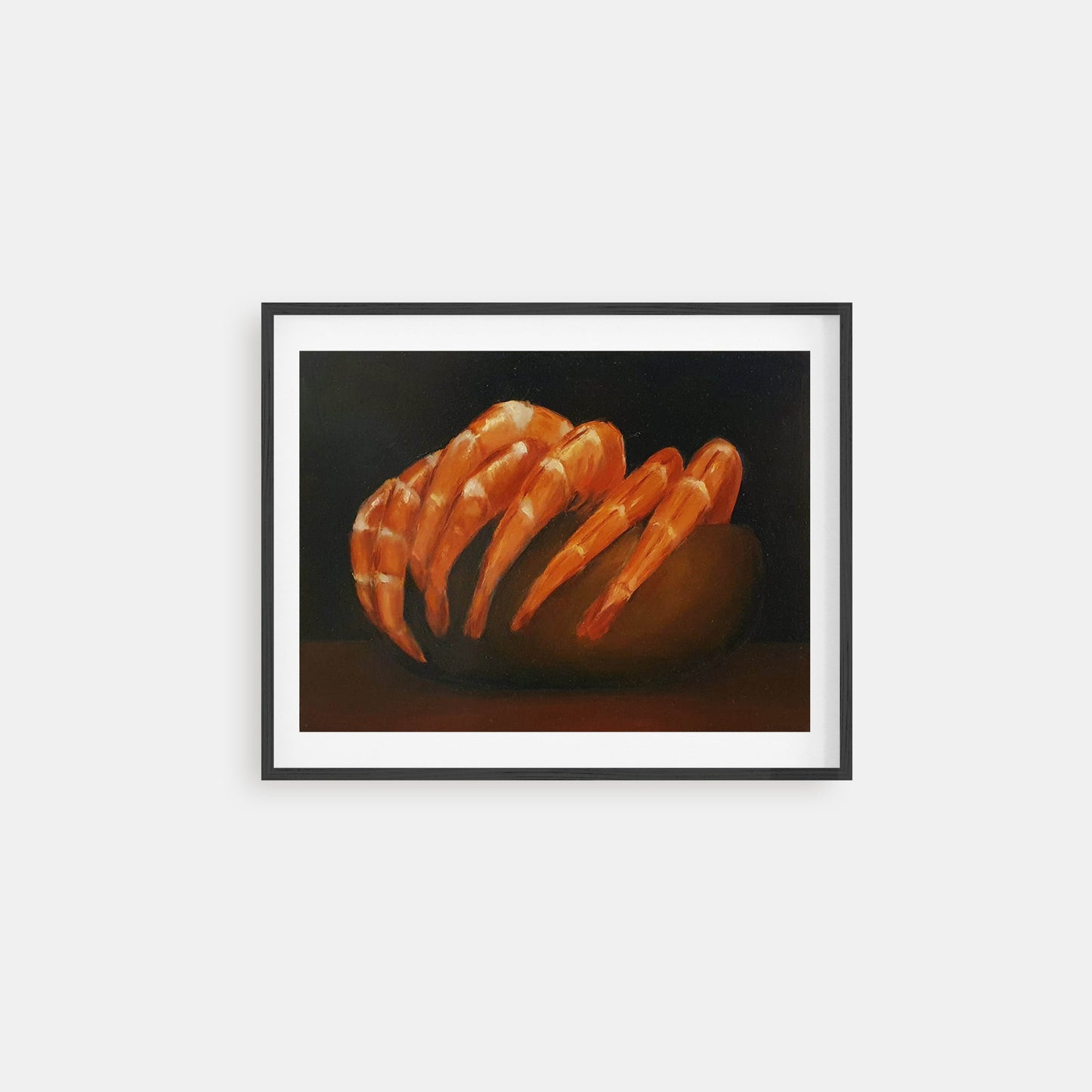 I sea food - seafood - shrimps - still life oil painting