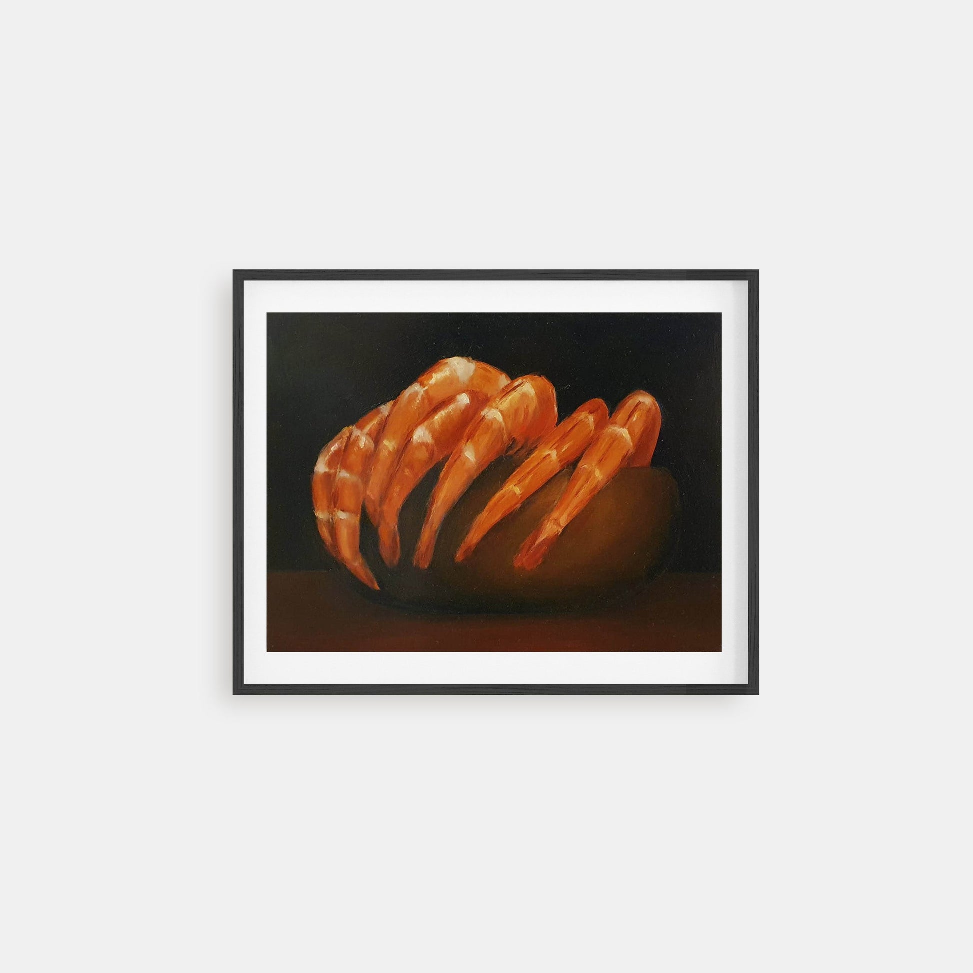 I sea food - seafood - shrimps - still life oil painting