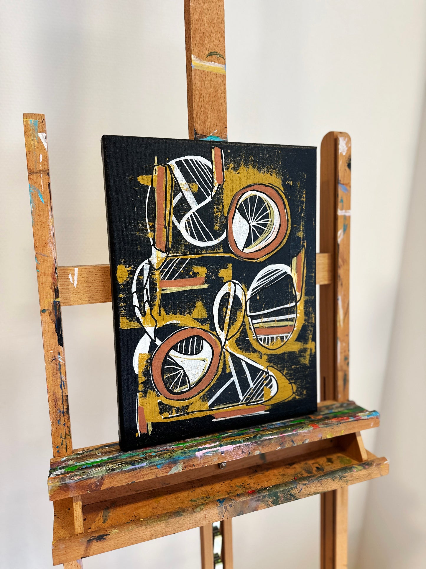 Musical Paints - abstract acrylic painting