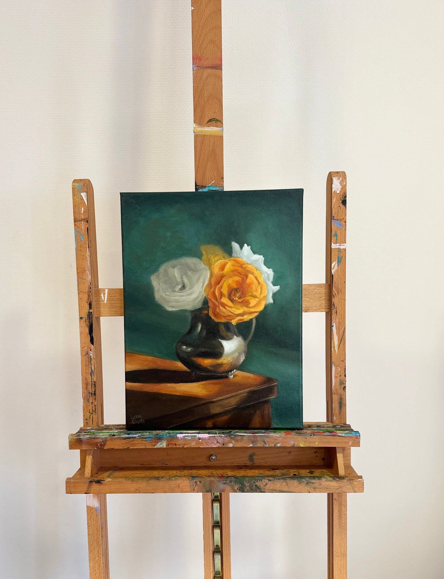 Still life of Flowers - Still life oil painting on canvas