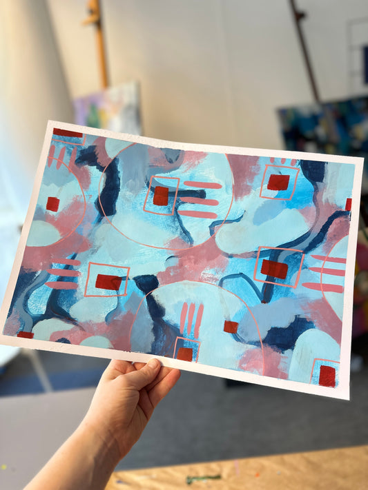 Painting Through Grief and New Motherhood: Finding My Way Back to the Studio