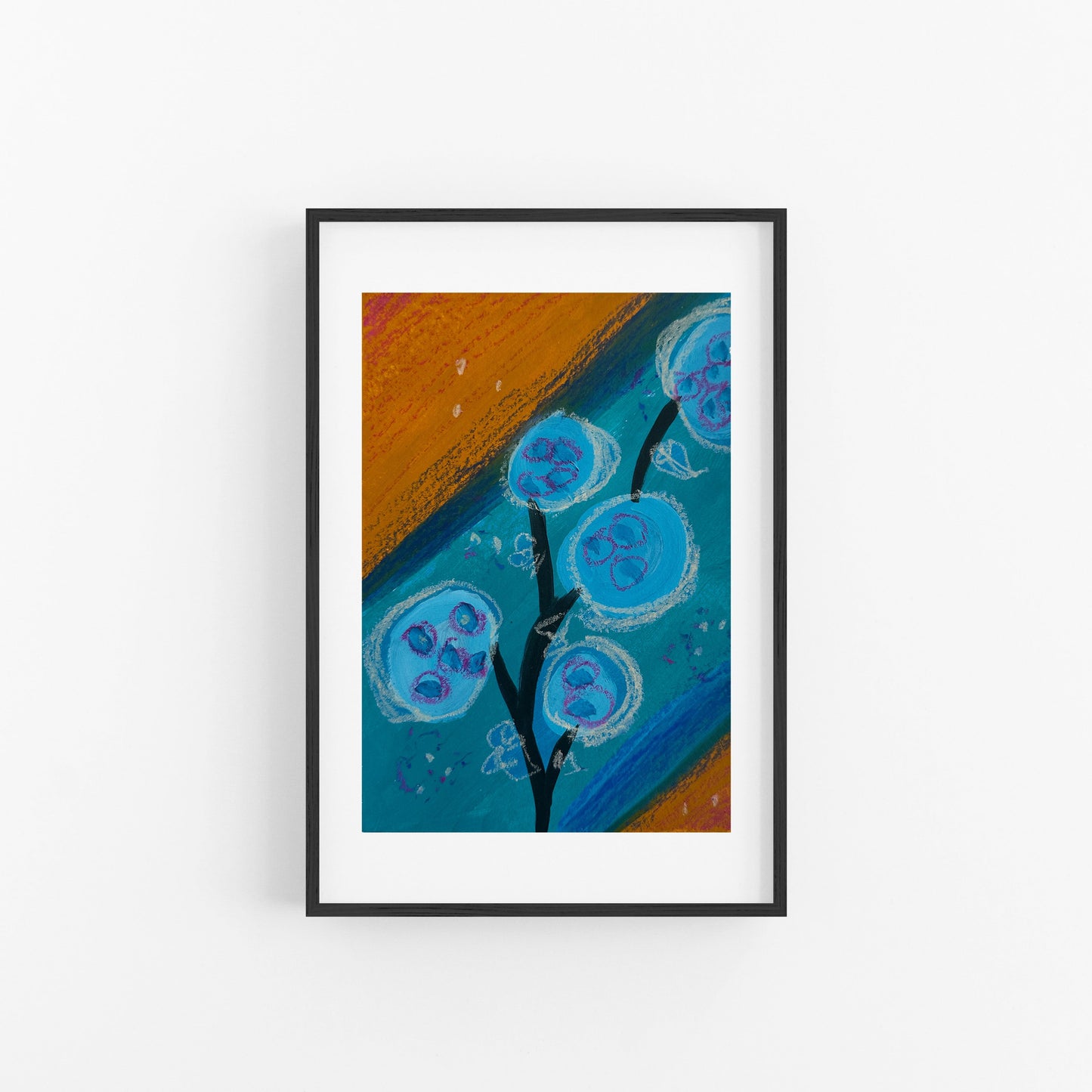 Beach Plant #1 - Mixed media painting