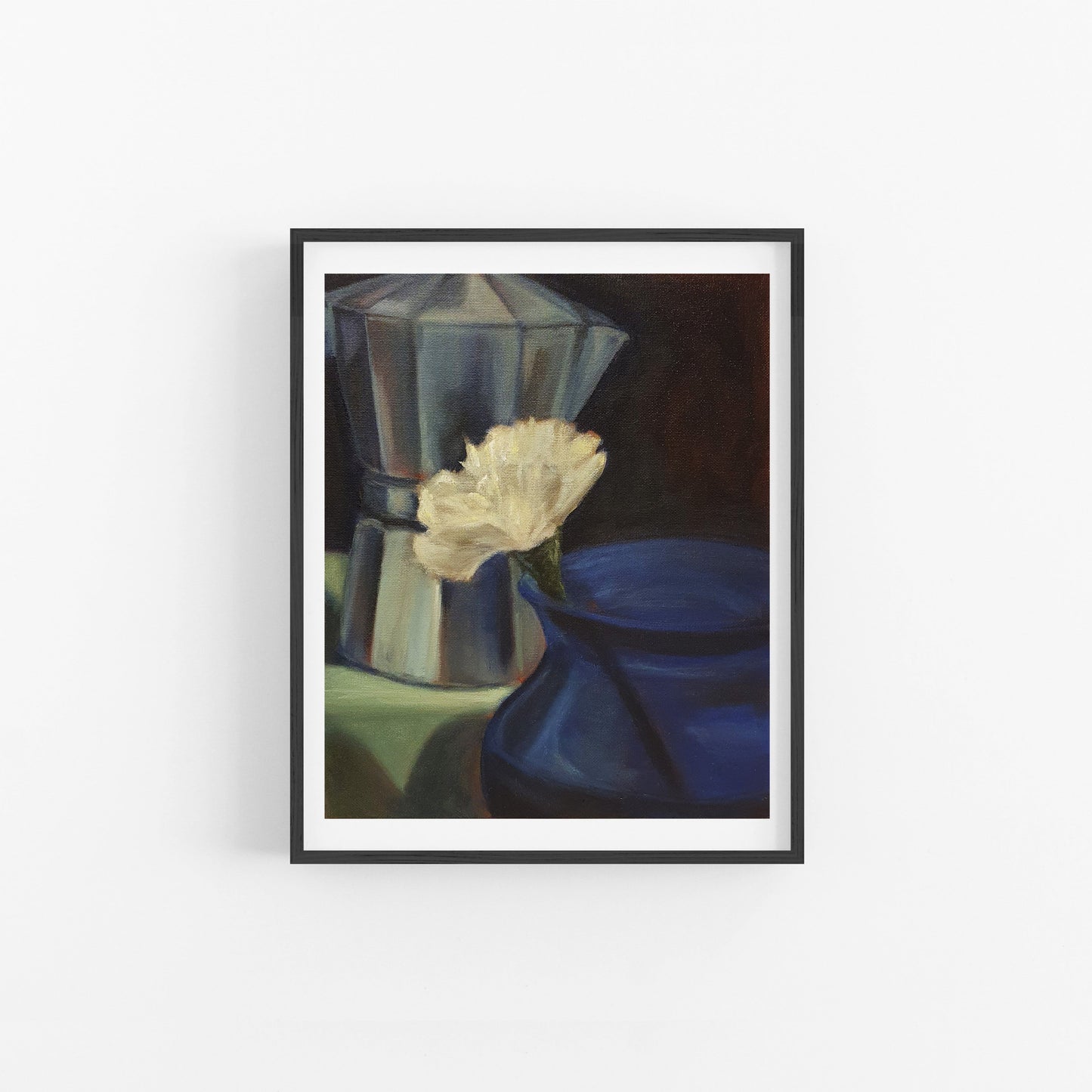Coffee with Flower - Still life painting