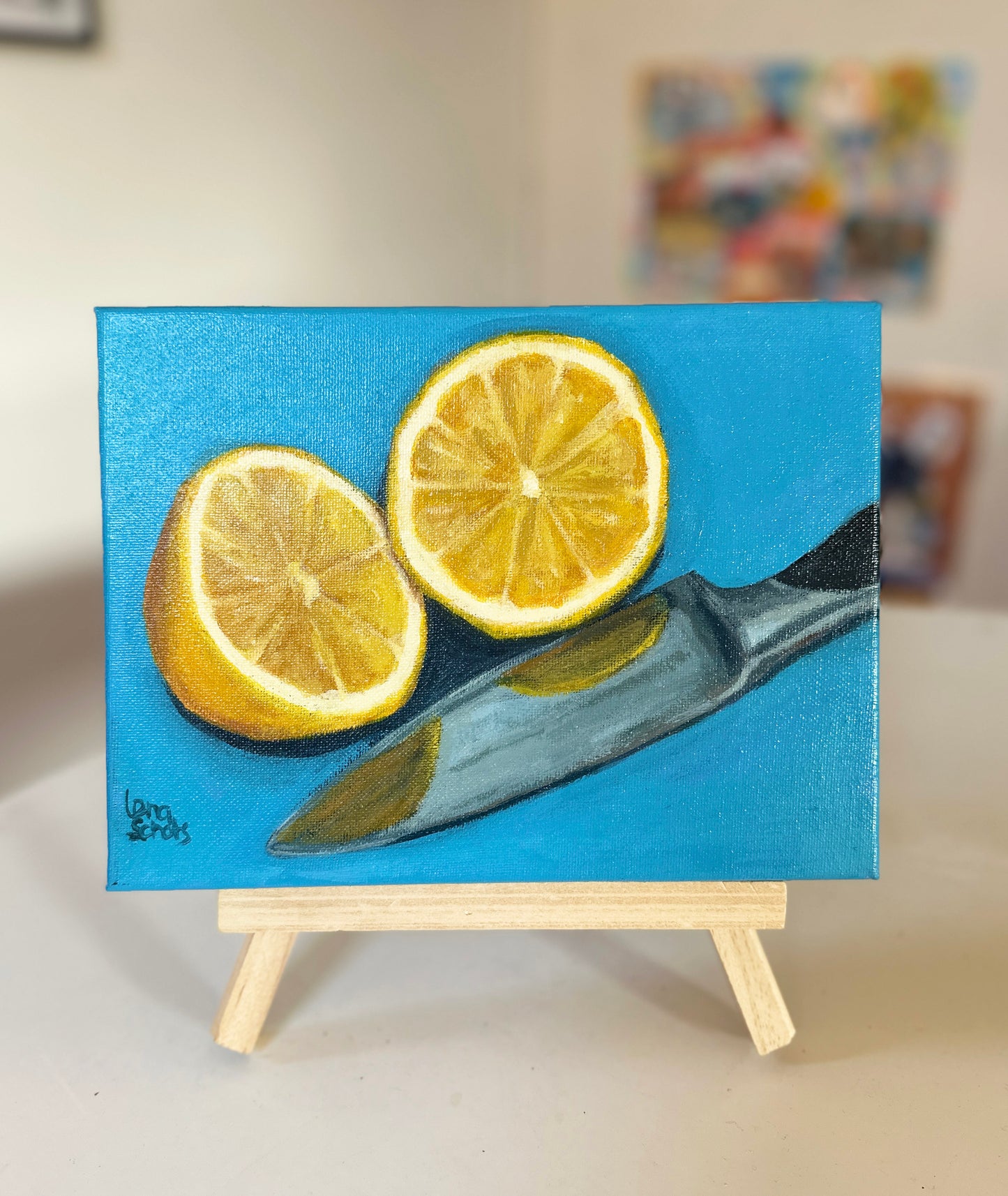 Lemons part 2 - Original still life painting