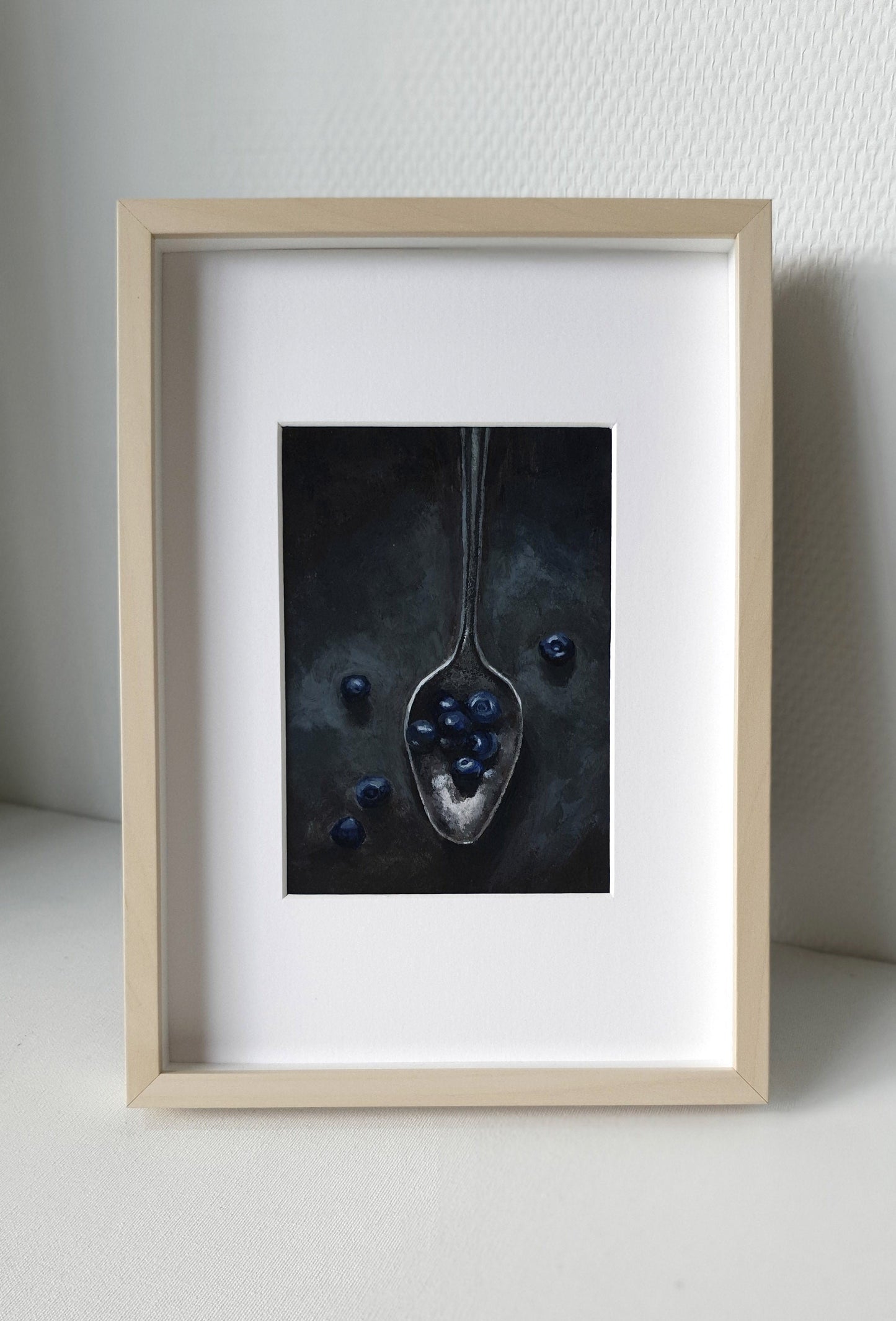 Spoon and Berries - Original still life painting