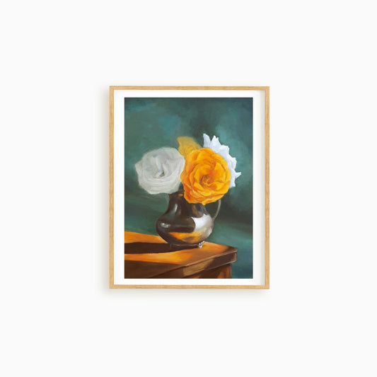 Still life of Flowers - Still life oil painting on canvas