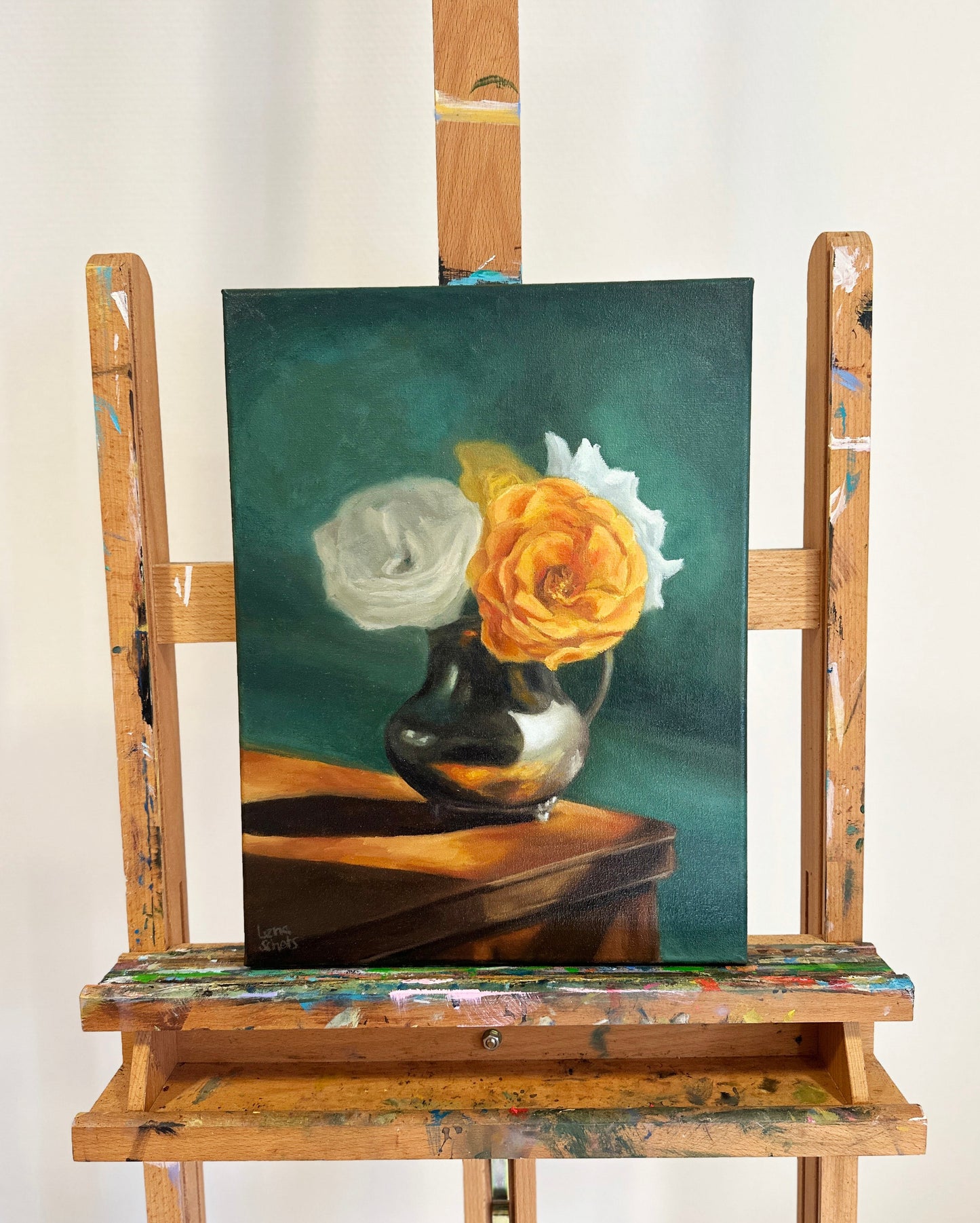 Still life of Flowers - Still life oil painting on canvas