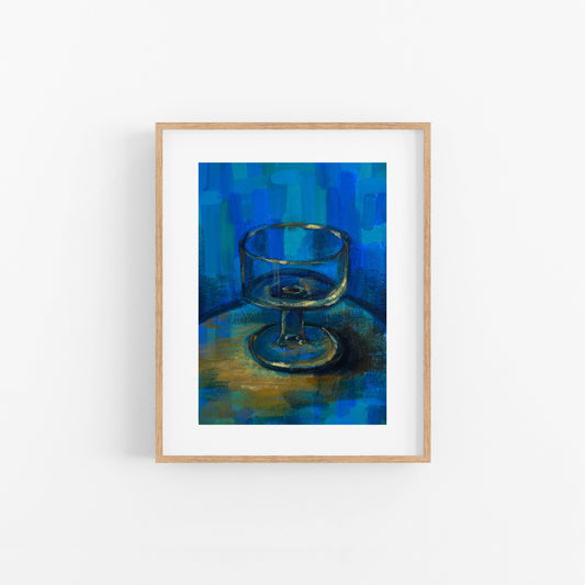 Turquoise Glass - Still life painting