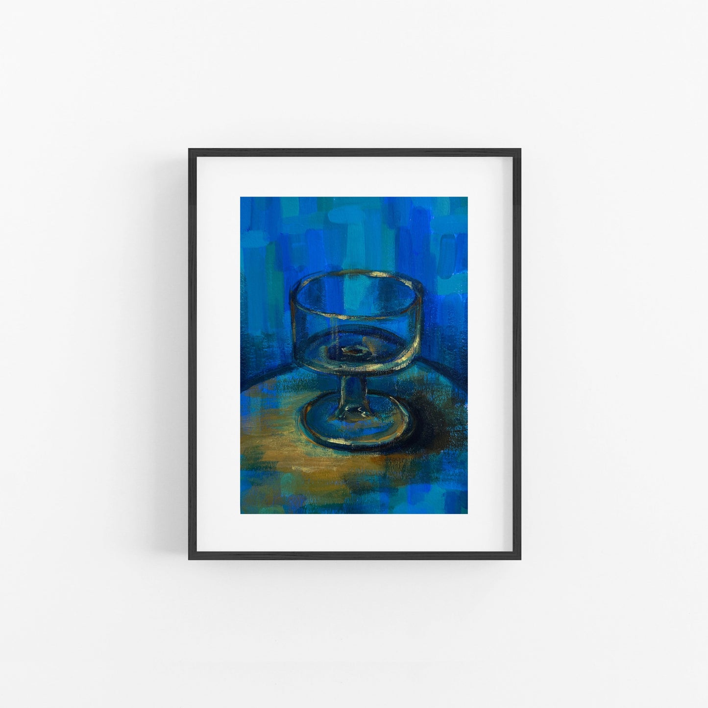Turquoise Glass - Still life painting