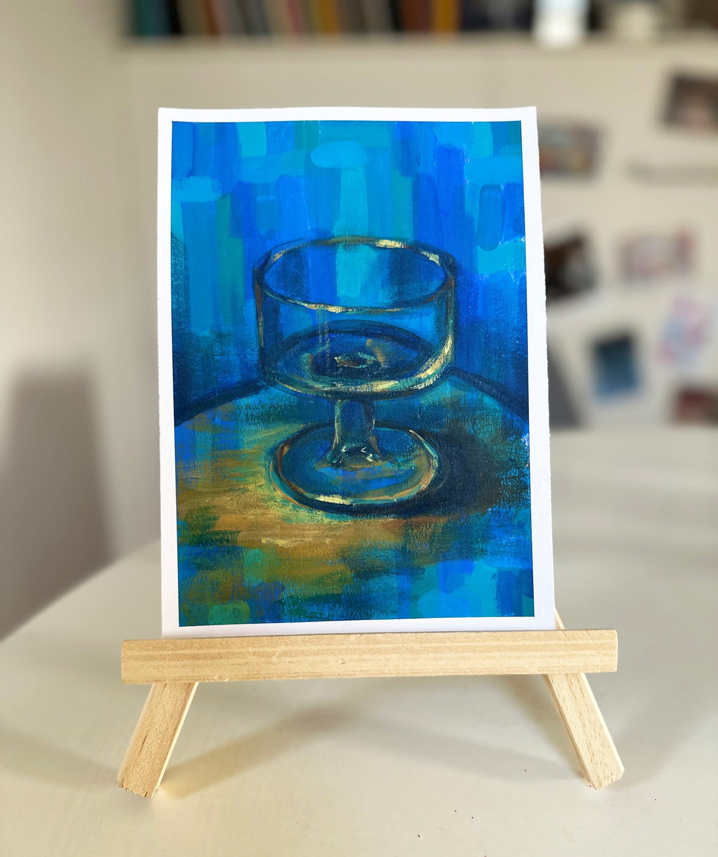 Turquoise Glass - Still life painting