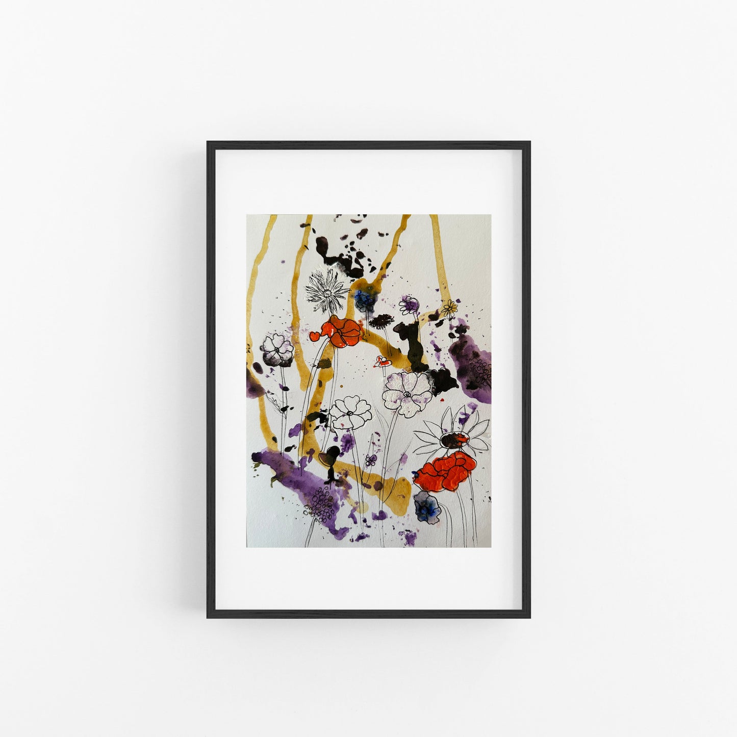 Wild Flowers - mixed media work