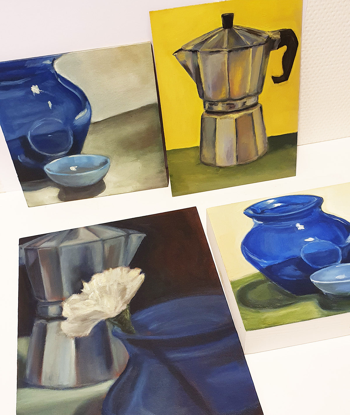 Coffee with Flower - Still life painting
